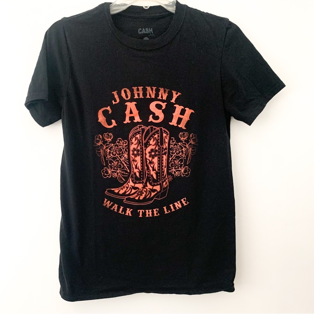 Johnny Cash Walk the Line Graphic Tshirt Size M